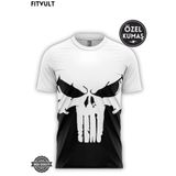FitVult Antrenman Spor Mma Fitness Boks Punisher Forma Tişört Compression Nefes Alabilen Kumaş Gym