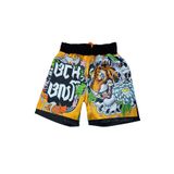 FitVult Kaliteli Kaplan Baskılı, Yüksek Kalite Kumaş Kick Boks, Muay Thai, Mma, Futbol Antrenman Boks Şortu
