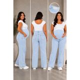 FİVA JEANS Hamile Jeans Ayarlanabilir Lastikli Premium Büyük Beden Kot Pantolon