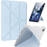 Five-E Apple iPad 10. Nesil 10.9 (2022) Kalemlikli Yatay ve Dikey Standlı Origami Clemon Kılıf A2696 A2757 - Açık Mavi - iPad 10. Nesil 10,9