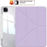 Five-E Apple iPad 10. Nesil 10.9 (2022) Kalemlikli Yatay ve Dikey Standlı Origami Clemon Kılıf A2696 A2757 - Lavanta - iPad 10. Nesil 10,9