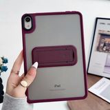 Five-E Apple iPad 10. Nesil (2022) Yatay Stand Olabilen Antishock Köşe ve Kamera Korumalı Arka Yüzeyi Mat Threxi Kılıf A2696 A2757 - Bordo - 10. Nesil 10.9