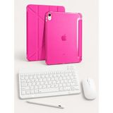 Five-E Apple iPad 11. Nesil A16 Smart Combo Türkçe Klavyeli Tablet Origami Kılıf Seti -Mouse Kalem Dahil - 11. NESİL - Şeker Pembesi