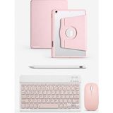 Five-E Apple iPad 8. Nesil 10.2 Termix Combo Türkçe Klavyeli Tablet Dönebilen Kılıf Seti -Mouse Kalem Dahil - iPad 8 (10.2) - Pembe