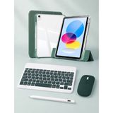 Five-E Apple iPad A16 11 Inc (2025) Foldex Yatay ve Dikey Standlı Türkçe Klavye Mouse Kalem ve Kılıf Seti A3354 A3355 - A16 11 Inc 2025 - Koyu Yeşil