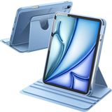 Five-E Apple iPad Air 11 Inç 6. Nesil (2024) Yatay ve Dikey Dönebilen Standlı Kalem Şarjına Uygun Darbe Dayanıklı Thermix Kılıf A2902 A2903 - iPad Air 6 11 Inc - Açık Mavi