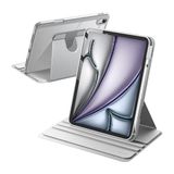 Five-E Apple iPad Air 11 Inç 6. Nesil (2024) Yatay ve Dikey Dönebilen Standlı Kalem Şarjına Uygun Darbe Dayanıklı Thermix Kılıf A2902 A2903 - iPad Air 6 11 Inc - Gri