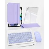 Five-E Apple iPad Air 11 M2 Foldex Yatay ve Dikey Standlı Türkçe Klavye Mouse Kalem ve Kılıf Seti A2902 A2903 - Lavanta