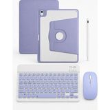 Five-E Apple iPad Air 11 M2/m3/m4 Termix Combo Türkçe Klavyeli Tablet Dönebilen Kılıf Seti -Mouse Kalem Dahil - AİR 11 - Lavanta