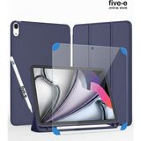 Five-E Apple iPad Air 11 M3 (2025) Kılıf Ekran Koruyucu ve Stylus Kalemli 3'ü 1 Arada Full Gear Set - iPad Air 11 M4 (2026) - Lacivert