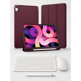 Five-E Apple iPad Air 11 M4 Slatepro Yatay Standlı Türkçe Klavye Mouse Kalem ve Kılıf Seti - Bordo