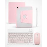 Five-E Apple iPad Air 13 M2/m3/m4 Termix Combo Türkçe Klavyeli Tablet Dönebilen Kılıf Seti -Mouse Kalem Dahil - AİR 13 - Pembe
