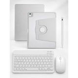 Five-E Apple iPad Air 4/ Air 5 (10.9 Inc) Termix Combo Türkçe Klavyeli Tablet Dönebilen Kılıf Seti -Mouse Kalem Dahil - AİR 4-5 - Gri