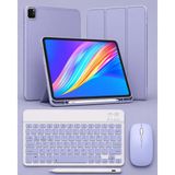 Five-E Apple iPad Pro 11 2-3-4. Nesil Slatepro Yatay Standlı Türkçe Klavye Mouse Kalem ve Kılıf Seti A2228 A2377 A2759 - iPad Pro 11 2-3-4 Nesiler - Lavanta