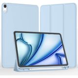 Five-E iPad Air 11 Inç 6. Nesil Kalemlikli Uyku Modlu Yatay Standlı Stromix Smart Kılıf A2902 A2903 A2904 - Açık Mavi - iPad Air 6