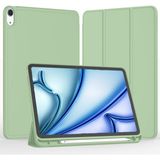 Five-E iPad Air 11 Inç 6. Nesil Kalemlikli Uyku Modlu Yatay Standlı Stromix Smart Kılıf A2902 A2903 A2904 - Açık Yeşil - iPad Air 6