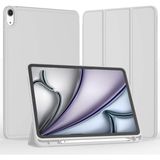 Five-E iPad Air 11 Inç 6. Nesil Kalemlikli Uyku Modlu Yatay Standlı Stromix Smart Kılıf A2902 A2903 A2904 - Gri - iPad Air 6