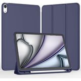 Five-E iPad Air 11 Inç 6. Nesil Kalemlikli Uyku Modlu Yatay Standlı Stromix Smart Kılıf A2902 A2903 A2904 - Lacivert - iPad Air 6