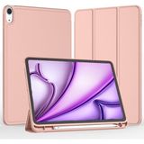 Five-E iPad Air 11 Inç 6. Nesil Kalemlikli Uyku Modlu Yatay Standlı Stromix Smart Kılıf A2902 A2903 A2904 - Rose Gold - iPad Air 6