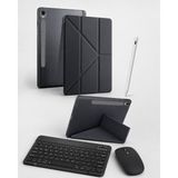Five-E Samsung Galaxt Tab S10 Lite Smart Combo Türkçe Klavyeli Tablet Origami Kılıf Seti -Mouse Kalem Dahil X400 X406B - TAB S10 LİTE - Siyah