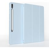 Five-E Samsung Galaxy Tab S8 Plus Kalem Şarjına Uygun Kalemlikli Stromix Smart Kılıf ve Ekran Koruyucu Sm- X800 X806 X808 - TAB S7 + - Turkuaz