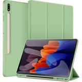 Five-E Samsung Galaxy Tab S8 Plus Kalem Şarjına Uygun Kalemlikli Stromix Smart Kılıf ve Ekran Koruyucu Sm- X800 X806 X808 - TAB S8 + - Açık Yeşil
