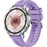 Five-E Samsung Galaxy Watch 3 45MM Özel Tokalı Ultra Esnek Ergonomik Akıllı Saat Silikon Kordon Kayış - Lila