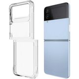 Five-E Samsung Galaxy Z Flip 4 Kamera ve Hasara Karşı Korumalı Ince Tasarımlı Sert Pc Smooth Kapak Kılıf - Şeffaf