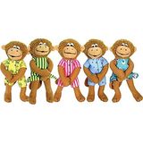 Five Little Monkeys Parmak Kukla Oyun Seti, 5'li Set, Her Biri 12 cm - Genel