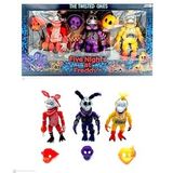 Five Nlghts At Freddy's Fnaf Bonnie Chica Freddy 3'lü Karakter Figürleri ve Aksesuarları Işıklı