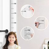 FIVIONT Çocuk Boy Ölçer Duvar Stickerı 0-200 cm Kendinden Yapışkanlı Boy Ölçüm Cetveli Şeffaf ve Beyaz Seçenekli PVC Duvar Ölçüm Çıkartması Çocuk Odası Büyüme Takip Stickerı