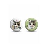Fivy 2’li set Matcha & Latte İçen Kedi Rozet