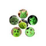 Fivy 6’lı Sarkastik Uzaylı Kedi Rozet Seti 44mm