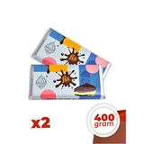 Fix Chocolate Fıstıklı Kadayıflı Sütlü Çikolata 2'li Fırsat Paketi 400 gram Lezzetli Tat - 1 Adet