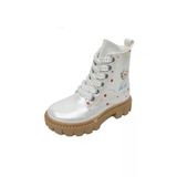 Fix Kids 9201P Parlak Deri Trend Fashion Kiz Cocuk Bot 26-30