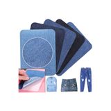 FIXALL ADHESIVE PRODUCTS Kot Jeans Denim Kumaş Yapışkanlı Tamir Yama Seti 17 Parça Siyah