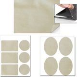 Fixall Adhesive Products Yapışkanlı Alkantara Nubuk Deri Tipi Kumaş Tamir Yama Seti 3 Set 18 Parça - Krem