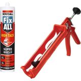 Fixall Hıgh Tack Montaj Silikonu, Korniş Yapıştırıcı 290 Ml Beyaz Silikon Tabancası
