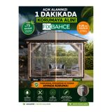 Fixbahce FixBahçe 3mx2.5m Şeffaf PVC Rüzgar Geçirmez Naylon Branda