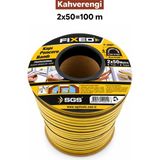 Fixed Kapı Pencere Bandı Kahverengi (2x50=100 Metre) | Rüzgar, Soğuk Kesme - İzolasyon Fitili Yapışkanlı Kauçuk