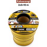 Fixed Kapı Pencere Bandı Kahverengi (2x5=10 Metre) | Rüzgar, Soğuk Kesme - İzolasyon Fitili Yapışkanlı Kauçuk