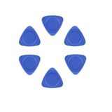 Fixinus 50 adet mavi üçgen plastik açma alet seti, güvenlik açacağı, iPhone cep telefonu, dizüstü bilgisayar, masa, bilgisayar kılıfı, LCD ekran, gitar penaları için