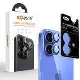 Fixmaster iphone 16-16 Plus Uyumlu Kamera Lens Koruyucu, Mavi, Orijinal Rengiyle Kusursuz Uyum, Darbe Emici, 9H Temperli Cam, Kolay Kurulum, Anti-Reflection Kaplama, Metal Çerçeve