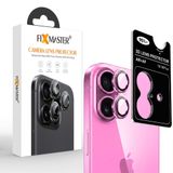 Fixmaster iphone 16-16 Plus Uyumlu Kamera Lens Koruyucu, Pembe, Orijinal Rengiyle Kusursuz Uyum, Darbe Emici, 9H Temperli Cam, Kolay Kurulum, Anti-Reflection Kaplama, Metal Çerçeve