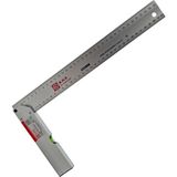 Fixonic B.h.d BHD00197 350MM/35CM Alüminyum L Marangoz Gönye/su Terazili - Gri