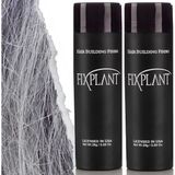 Fıxplant Saç Dolgunlaştırıcı 2 Şişe Topik 56 Gr. | Seyrek Saçlar Için Saç Tozu | Saç Fiberi - Gri