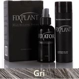 Fıxplant Saç Dolgunlaştırıcı Set Topik 28 Gr. + Sprey | Seyrek Saçlar Için Saç Tozu | Fixplant Saç Fiberi - Gri