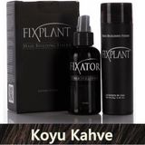 Fıxplant Saç Dolgunlaştırıcı Set Topik 28 Gr. + Sprey | Seyrek Saçlar Için Saç Tozu | Fixplant Saç Fiberi - Koyu Kahve