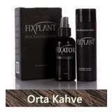 Fıxplant Saç Dolgunlaştırıcı Set Topik 28 Gr. + Sprey | Seyrek Saçlar Için Saç Tozu | Fixplant Saç Fiberi - Orta Kahve