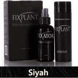 Fıxplant Saç Dolgunlaştırıcı Set Topik 28 Gr. + Sprey | Seyrek Saçlar Için Saç Tozu | Fixplant Saç Fiberi - Siyah